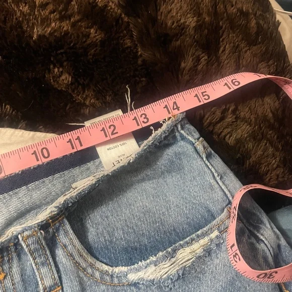 Vervet distressed raw hem wide leg jeans - Picture 6 of 15